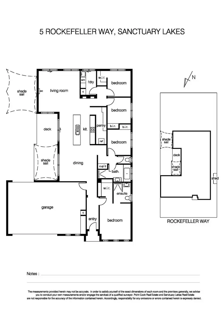 Floorplan of Homely house listing, 5 Rockefeller Way, Sanctuary Lakes VIC 3030