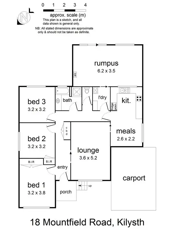 Floorplan of Homely house listing, 18 Mountfield Road, Kilsyth VIC 3137