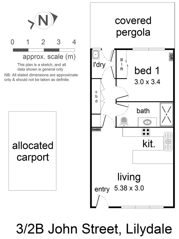 Floorplan of Homely unit listing, 3/2b John Street, Lilydale VIC 3140