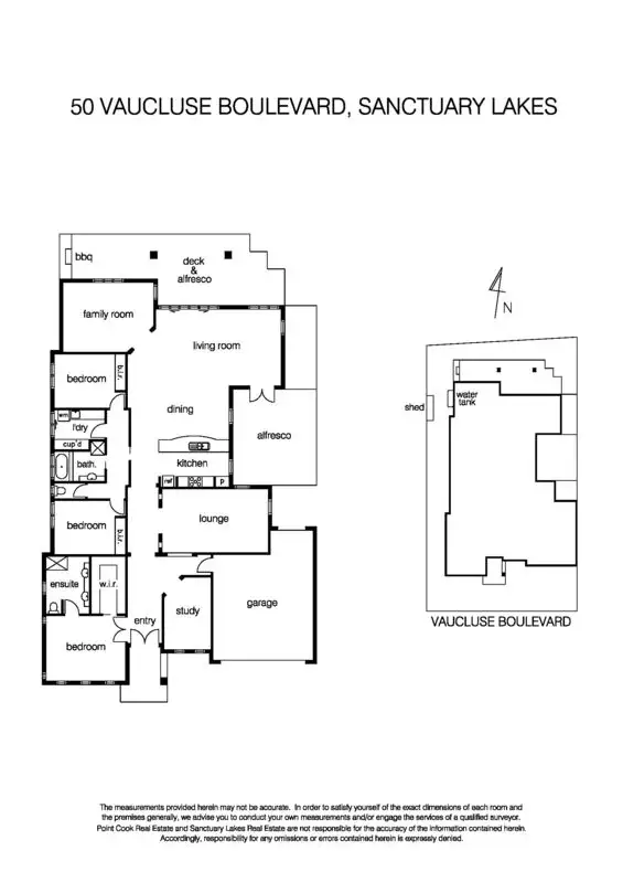 Floorplan of Homely house listing, 50 Vaucluse Boulevard, Sanctuary Lakes VIC 3030