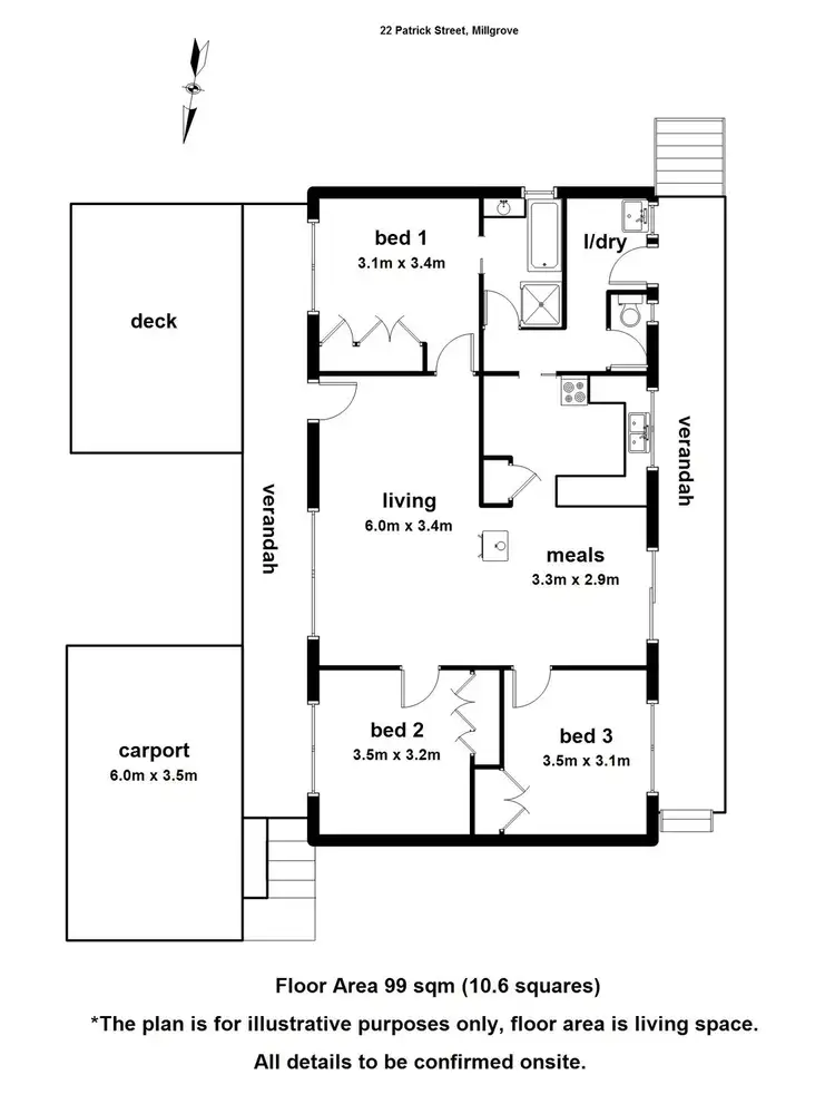 Floorplan of Homely house listing, 22 Patrick Street, Millgrove VIC 3799