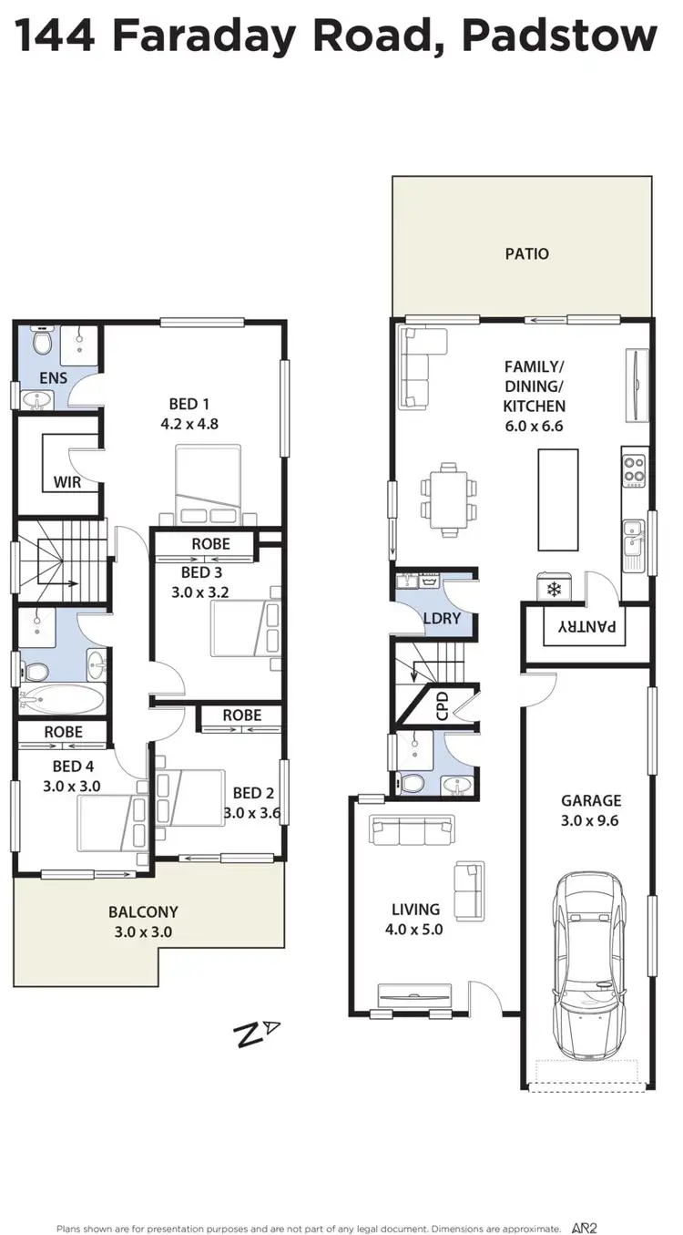 Floorplan of Homely semi-detached listing, 144 Faraday Road, Padstow NSW 2211