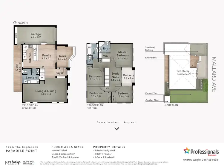 Floorplan of Homely house listing, 102A The Esplanade, Paradise Point QLD 4216