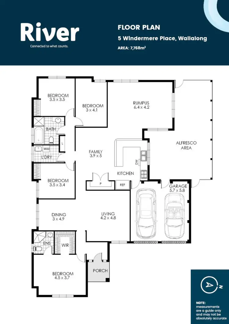 Floorplan of Homely rural property listing, 5 Windermere Place, Wallalong NSW 2320