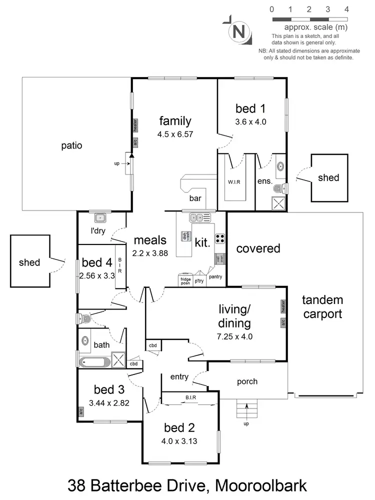 Floorplan of Homely house listing, 38 Batterbee Drive, Mooroolbark VIC 3138