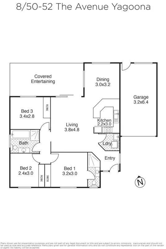 Floorplan of Homely villa listing, 8/50-52 The Avenue, Yagoona NSW 2199
