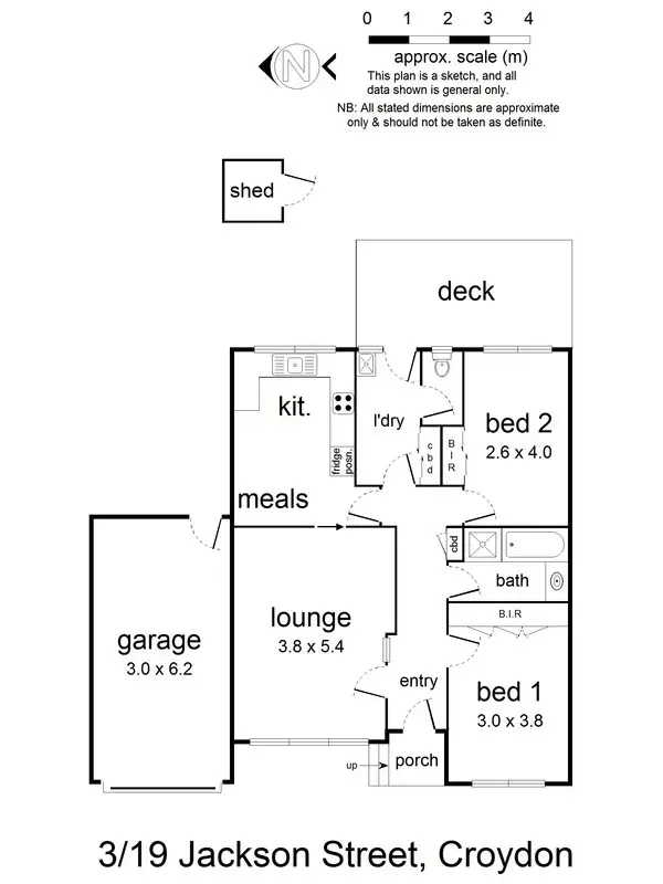 Floorplan of Homely unit listing, 3/19 Jackson Street, Croydon VIC 3136