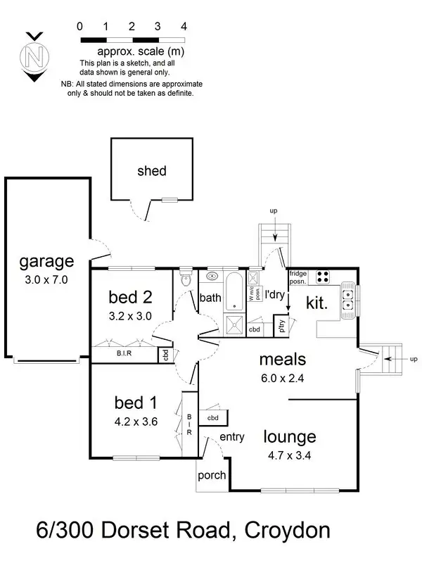 Floorplan of Homely unit listing, 6/300 Dorset Road, Croydon VIC 3136