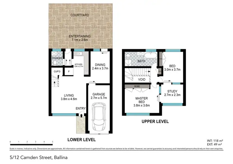 Floorplan of Homely unit listing, 5/12 Camden Street, Ballina NSW 2478