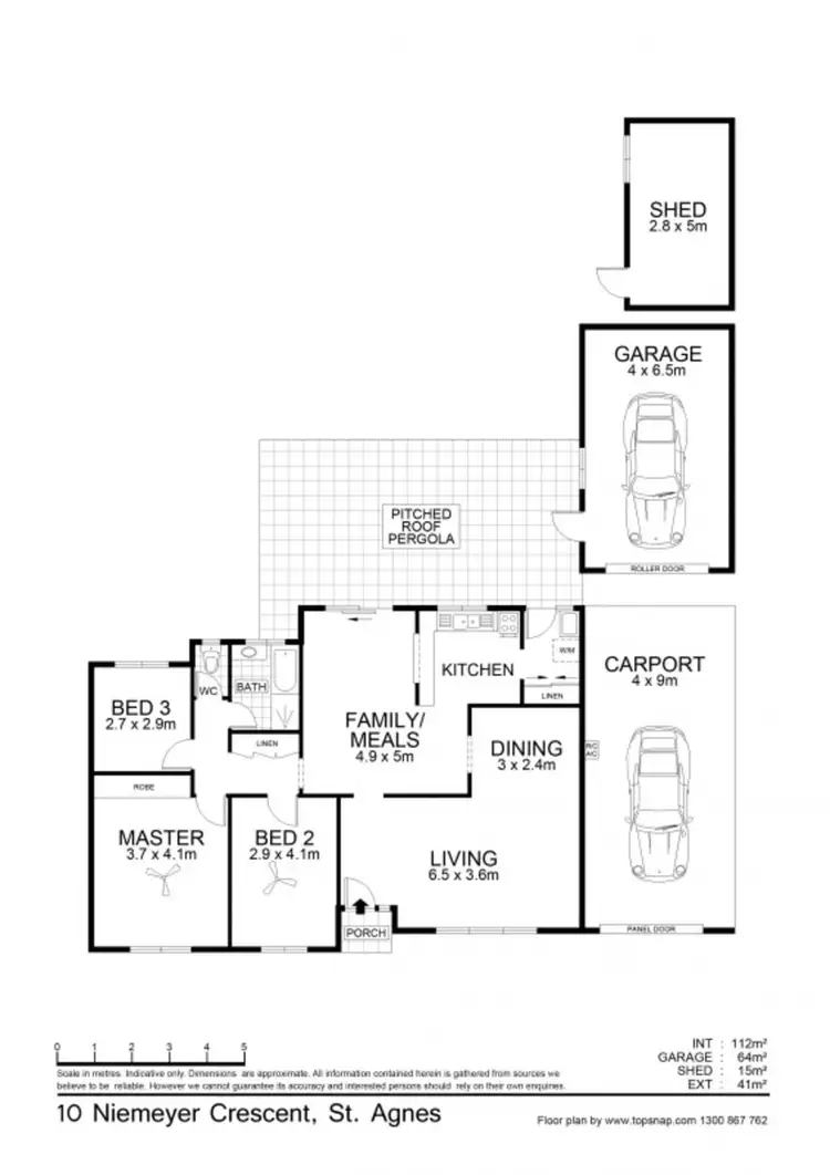 Floorplan of Homely house listing, 10 Niemeyer Crescent, St Agnes SA 5097