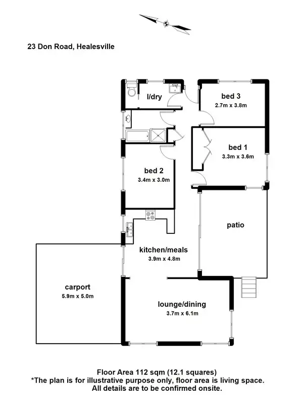 Floorplan of Homely house listing, 23 Don Road, Healesville VIC 3777