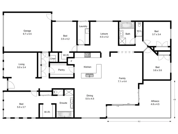 Floorplan of Homely house listing, 27 Minley Crescent, East Ballina NSW 2478
