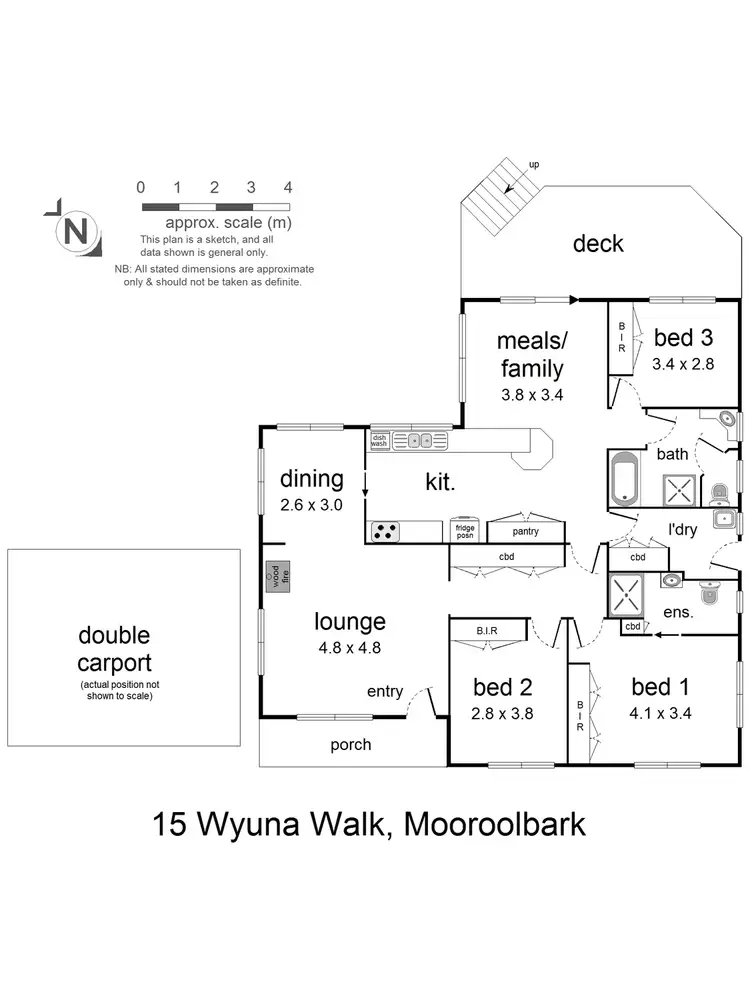 Floorplan of Homely house listing, 15 Wyuna Walk, Mooroolbark VIC 3138