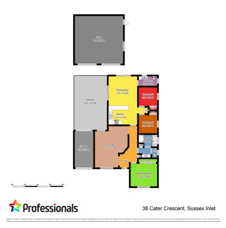 Floorplan of Homely house listing, 38 Cater Crescent, Sussex Inlet NSW 2540