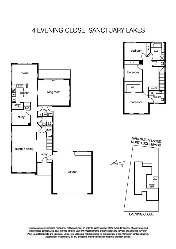 Floorplan of Homely house listing, 4 Evening Close, Sanctuary Lakes VIC 3030