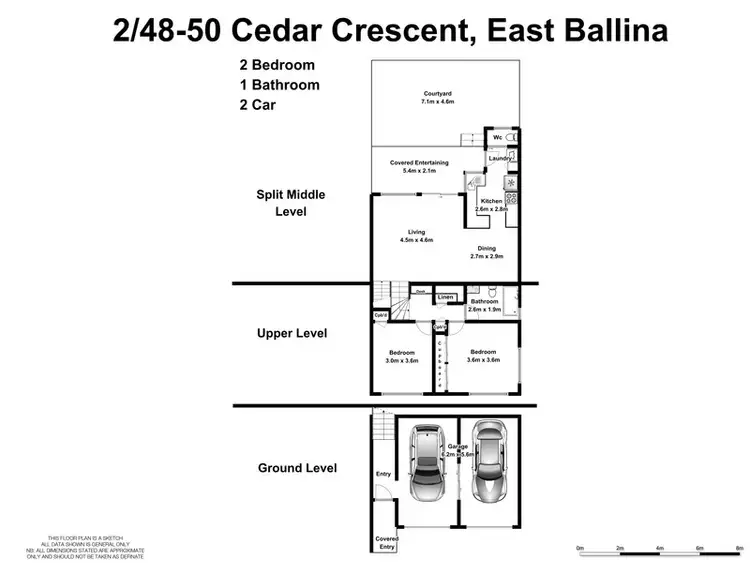 Floorplan of Homely townhouse listing, 2/48-50 Cedar Crescent, East Ballina NSW 2478