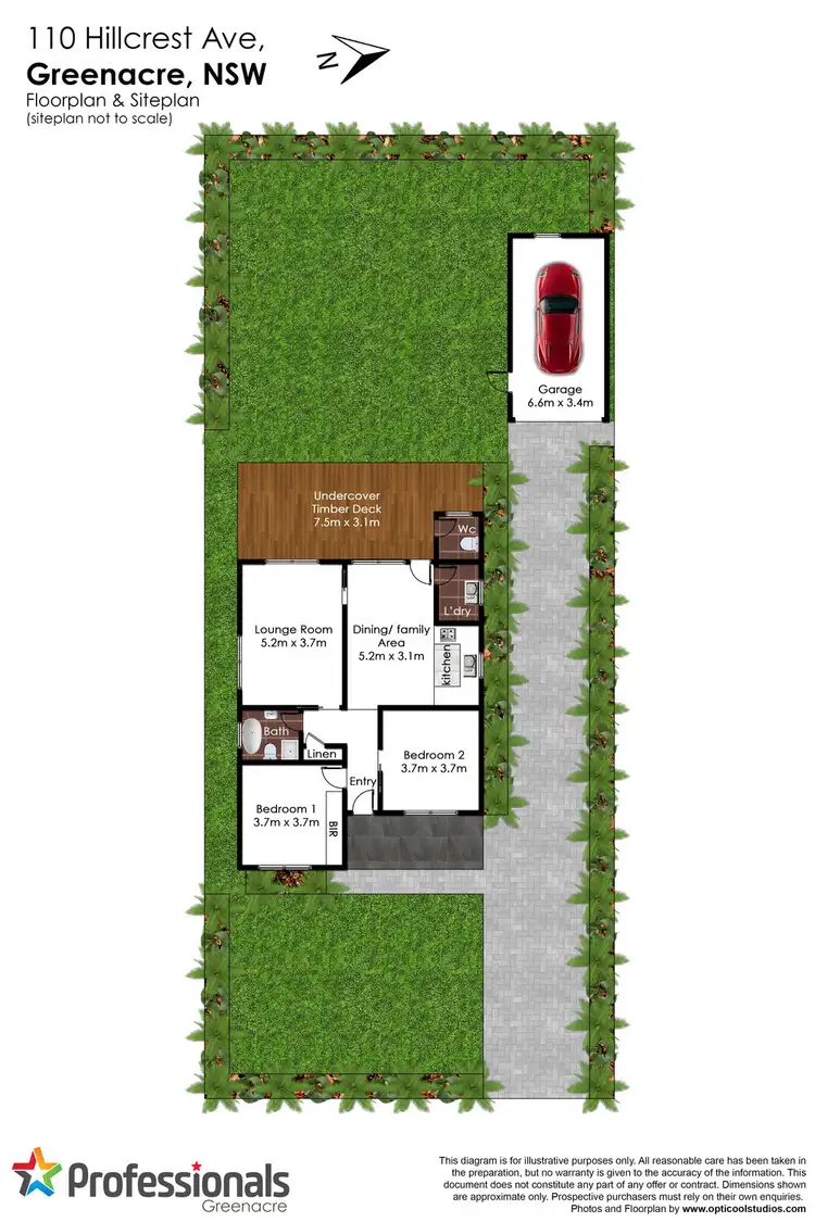 Floorplan of Homely house listing, 110 Hillcrest Avenue, Greenacre NSW 2190