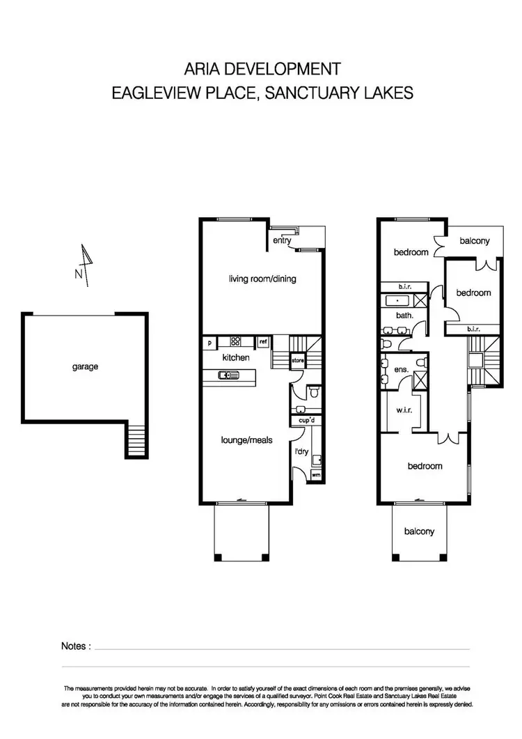 Floorplan of Homely townhouse listing, 3/1-9 Eagleview Place, Sanctuary Lakes VIC 3030
