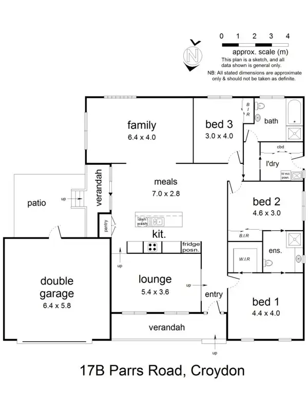 Floorplan of Homely house listing, 17B Parrs Road, Croydon VIC 3136