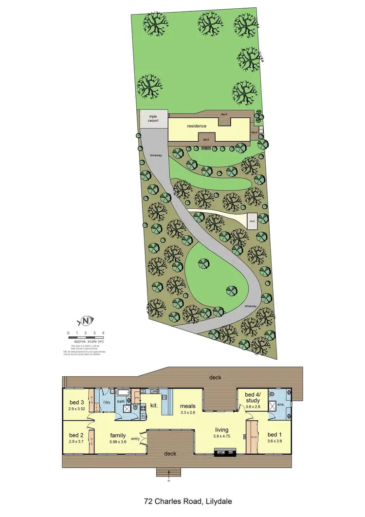 Floorplan of Homely house listing, 72 Charles Road, Lilydale VIC 3140
