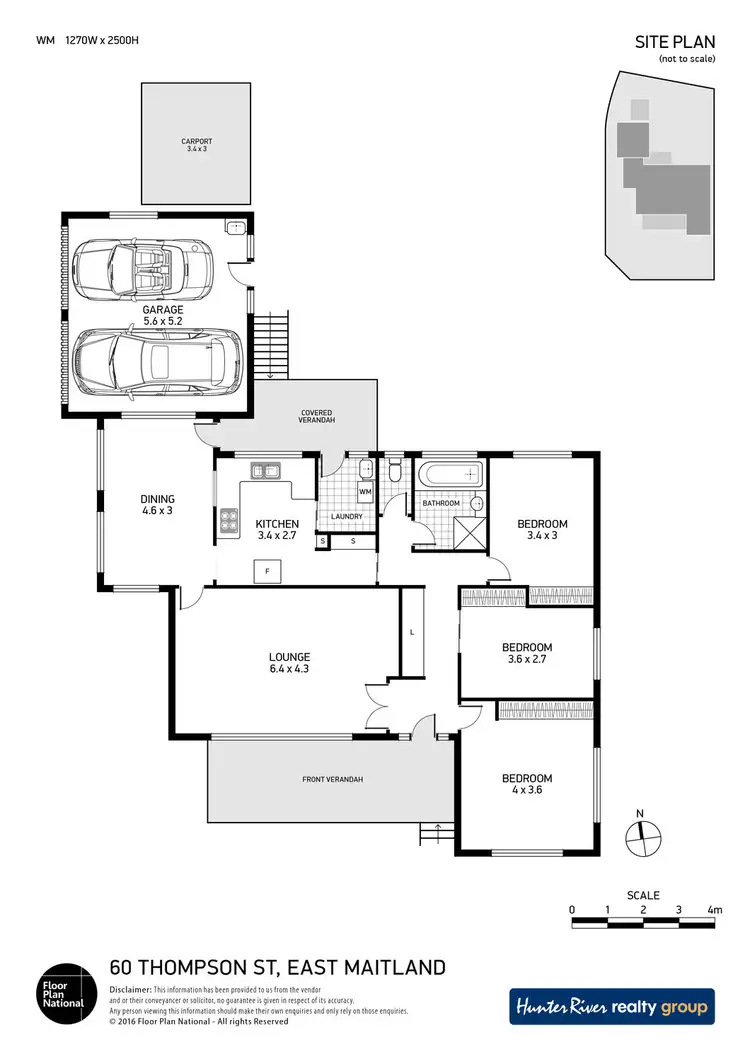Floorplan of Homely house listing, 60 Thompson Street, East Maitland NSW 2323
