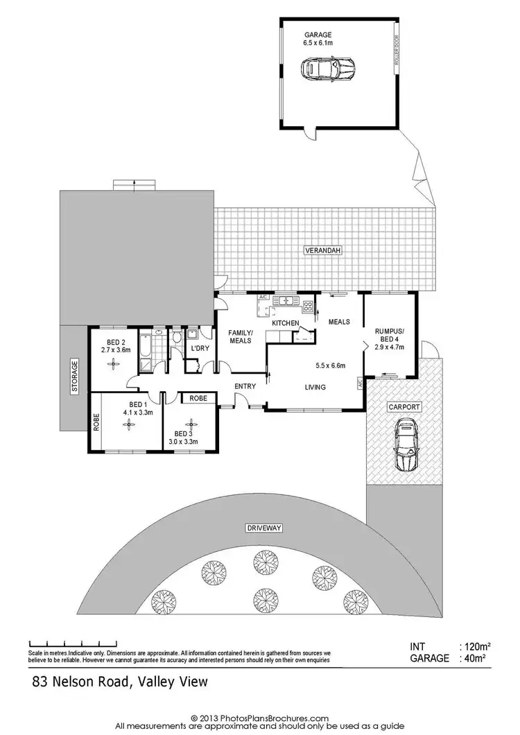 Floorplan of Homely house listing, 83 Nelson Road, Valley View SA 5093