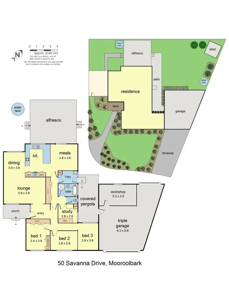 Floorplan of Homely house listing, 50 Savanna Drive, Mooroolbark VIC 3138