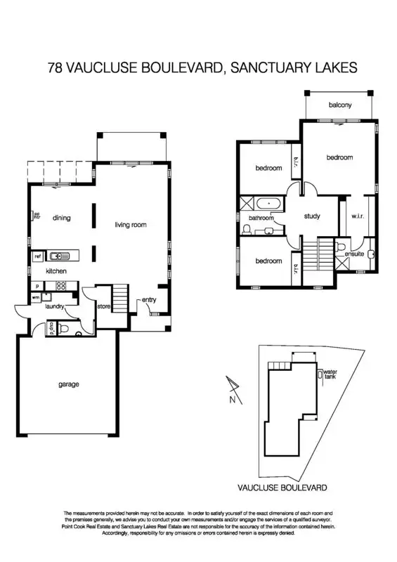 Floorplan of Homely house listing, 78 Vaucluse Boulevard, Sanctuary Lakes VIC 3030