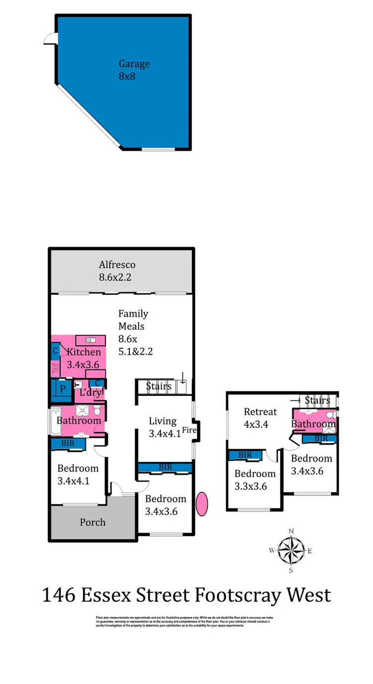 Floorplan of Homely house listing, 146 Essex Street, West Footscray VIC 3012