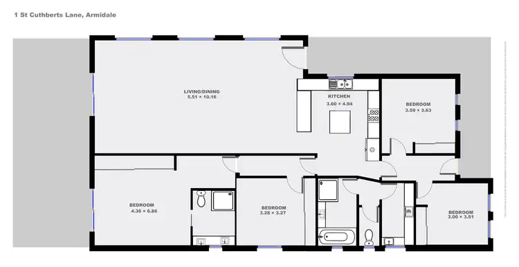 Floorplan of Homely house listing, 1 St Cuthberts Avenue, Armidale NSW 2350