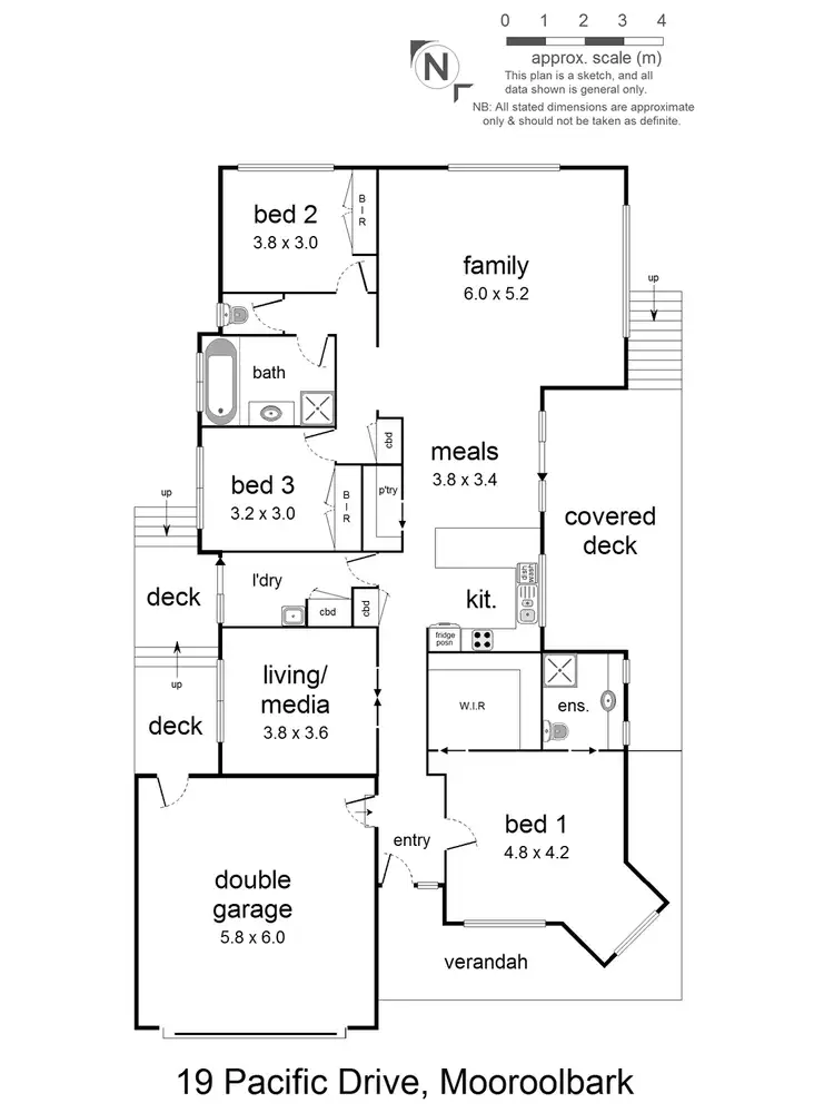 Floorplan of Homely house listing, 19 Pacific Drive, Mooroolbark VIC 3138