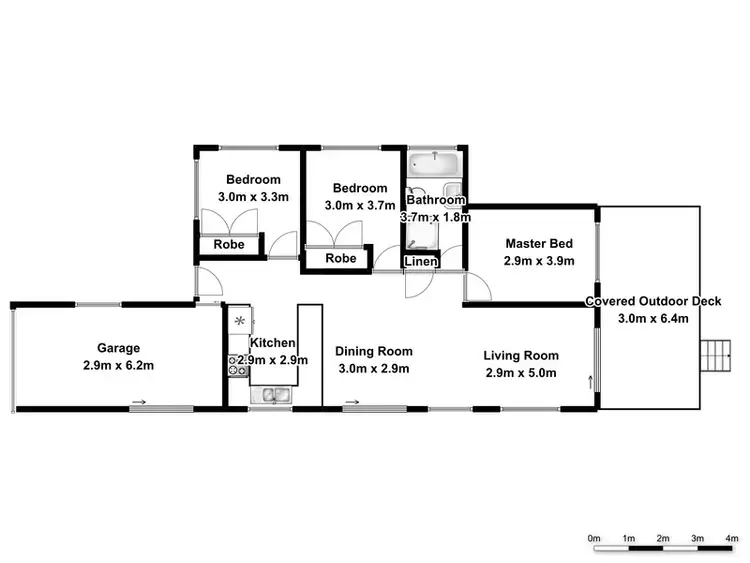 Floorplan of Homely house listing, 23 Bonito Place, Ballina NSW 2478