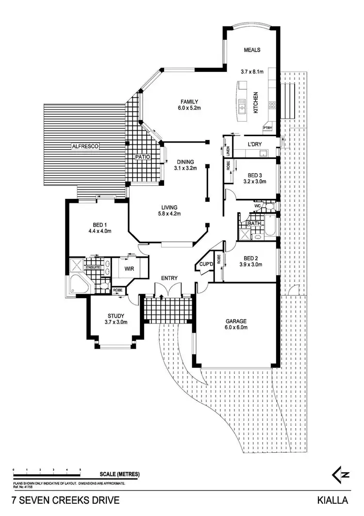 Floorplan of Homely house listing, 7 Seven Creeks Drive, Kialla VIC 3631