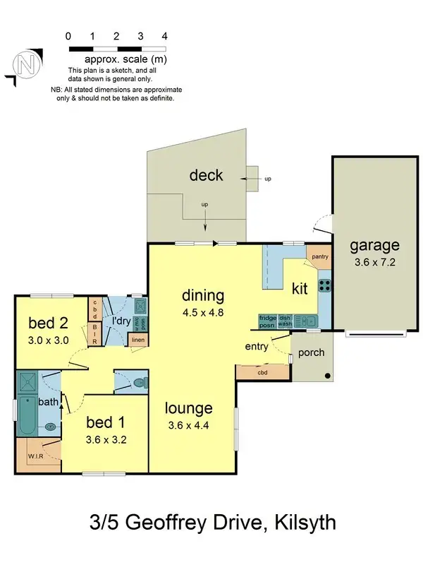 Floorplan of Homely unit listing, 3/5 Geoffrey Drive, Kilsyth VIC 3137
