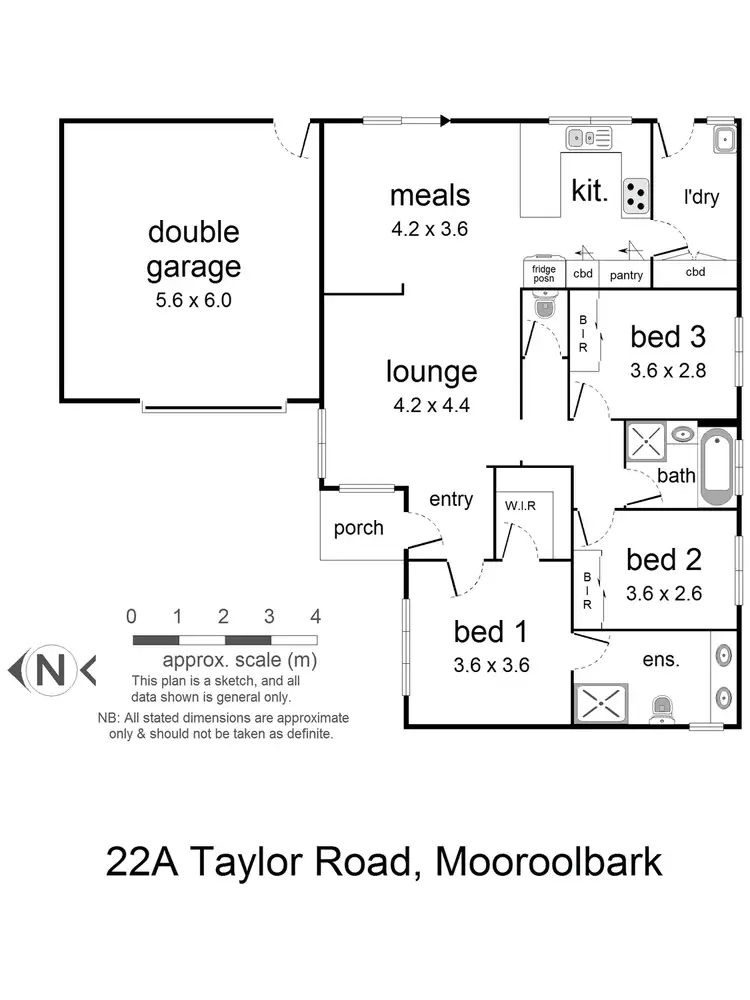 Floorplan of Homely unit listing, 22a Taylor Road, Mooroolbark VIC 3138