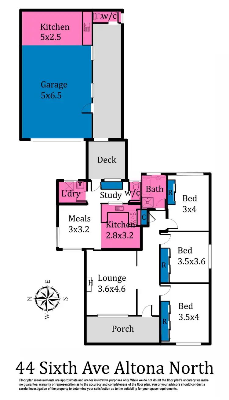 Floorplan of Homely house listing, 44 Sixth Avenue, Altona North VIC 3025