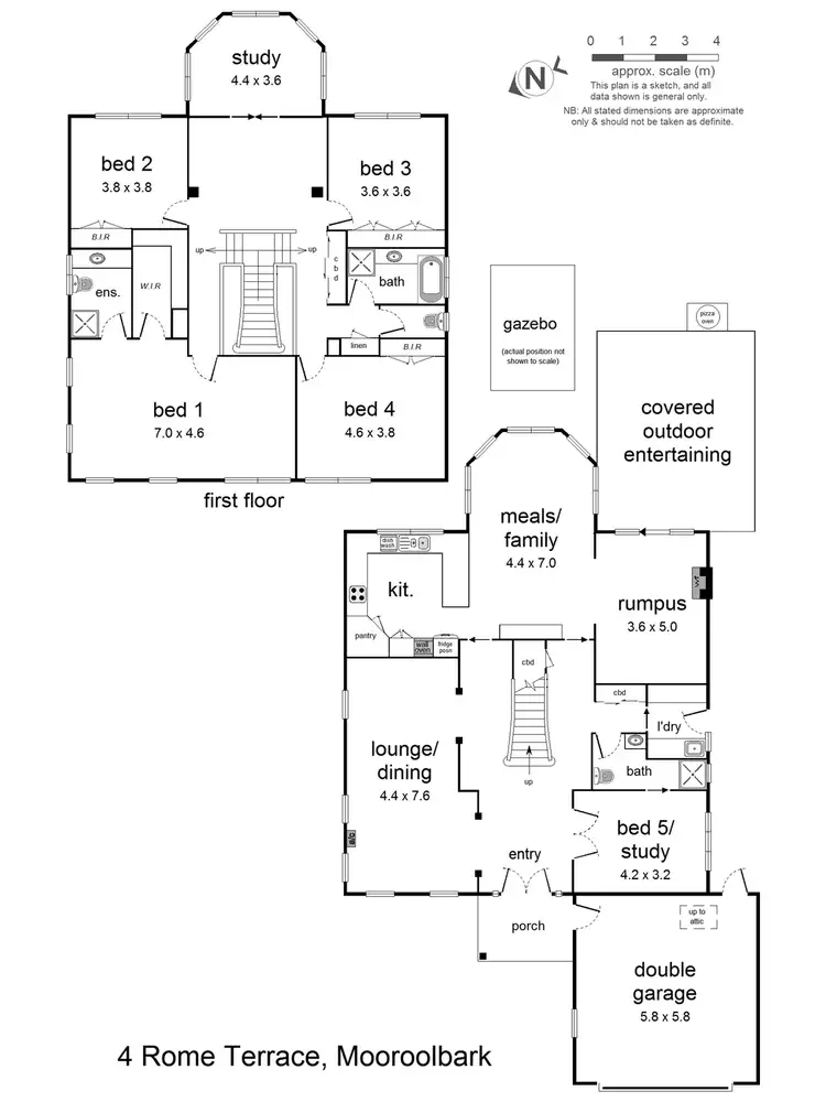 Floorplan of Homely house listing, 4 Rome Terrace, Mooroolbark VIC 3138