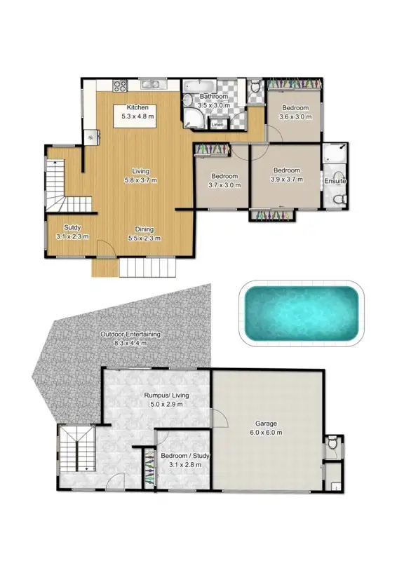 Floorplan of Homely house listing, 12 Casey Close, Currumbin Waters QLD 4223