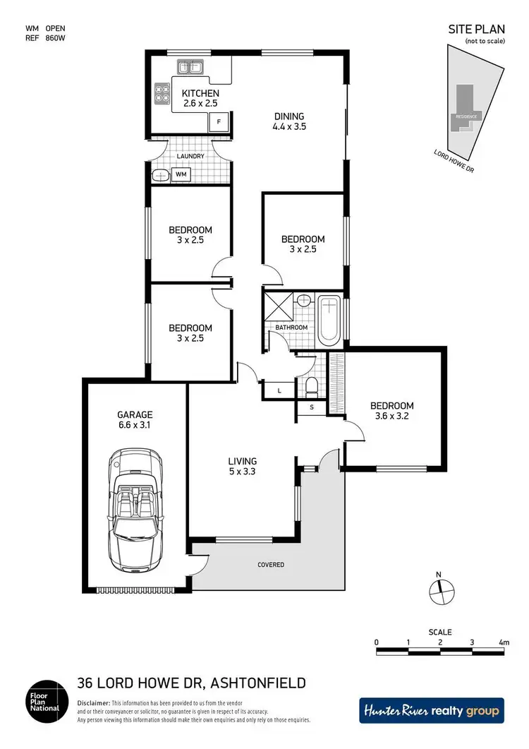 Floorplan of Homely house listing, 36 Lord Howe Drive, Ashtonfield NSW 2323