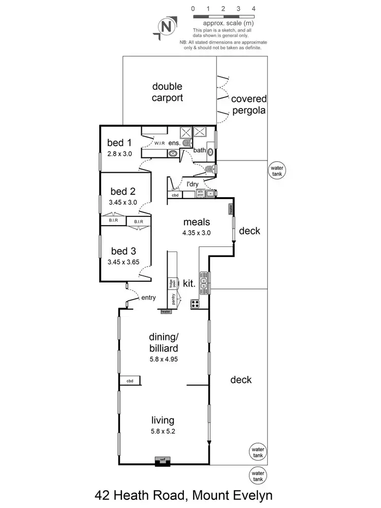 Floorplan of Homely house listing, 42 Heath Avenue, Mount Evelyn VIC 3796