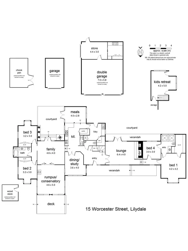 Floorplan of Homely house listing, 15 Worcester Street, Lilydale VIC 3140