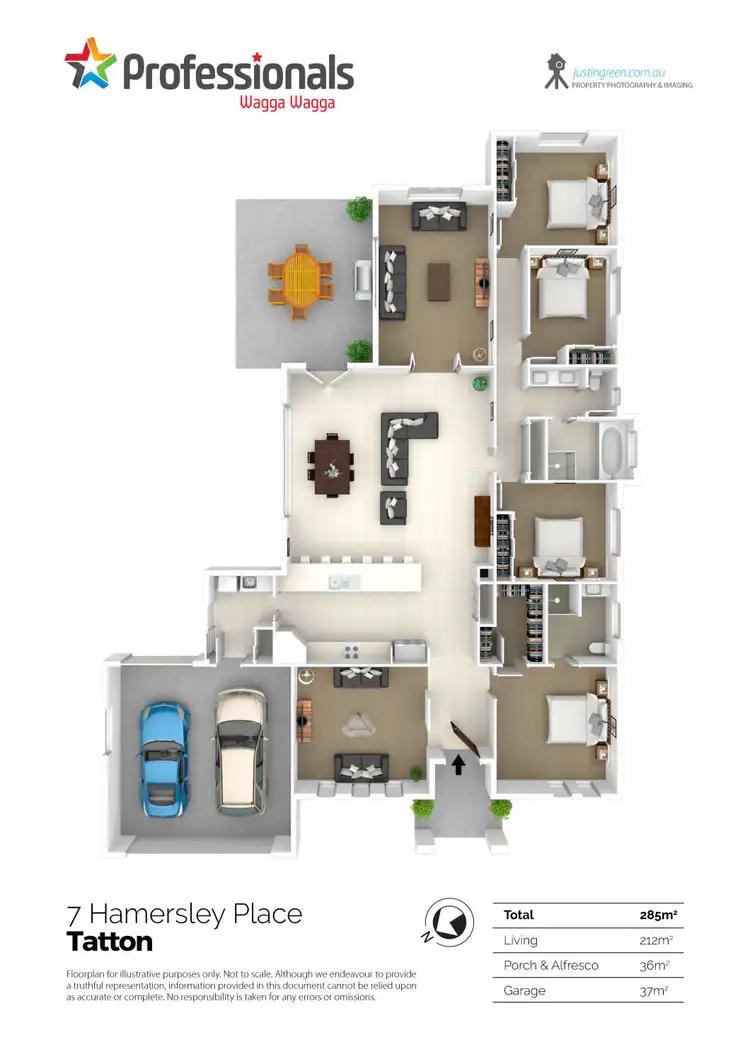 Floorplan of Homely house listing, 7 Hamersley Place, Tatton NSW 2650