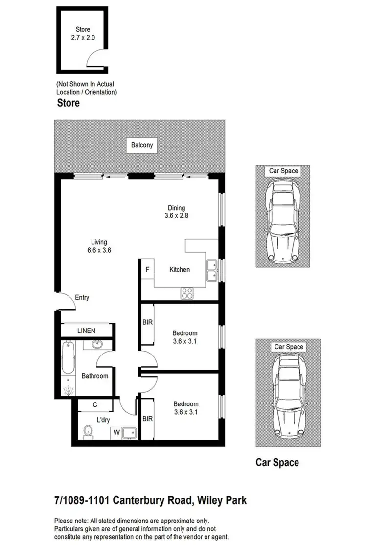 Floorplan of Homely apartment listing, 7/1089-1101 Canterbury Road, Wiley Park NSW 2195