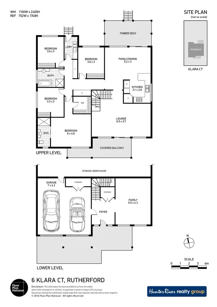 Floorplan of Homely house listing, 6 Klara Court, Rutherford NSW 2320