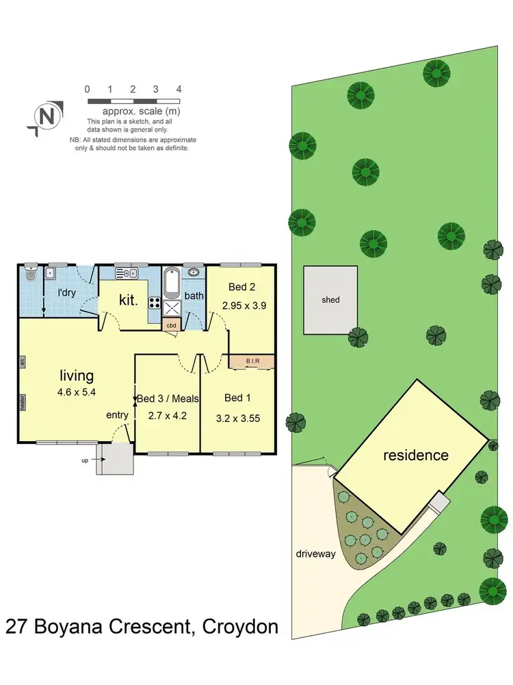 Floorplan of Homely house listing, 27 Boyana Crescent, Croydon VIC 3136