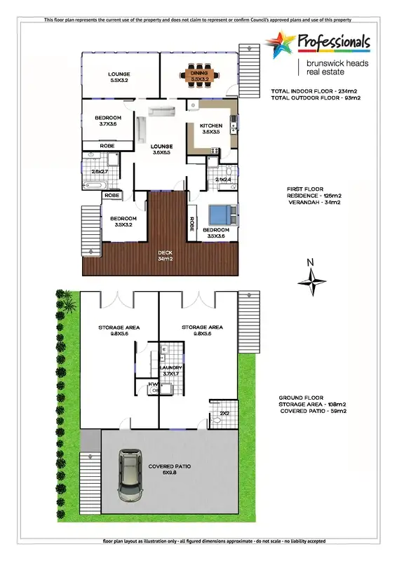 Floorplan of Homely house listing, 18 Fawcett Street, Brunswick Heads NSW 2483