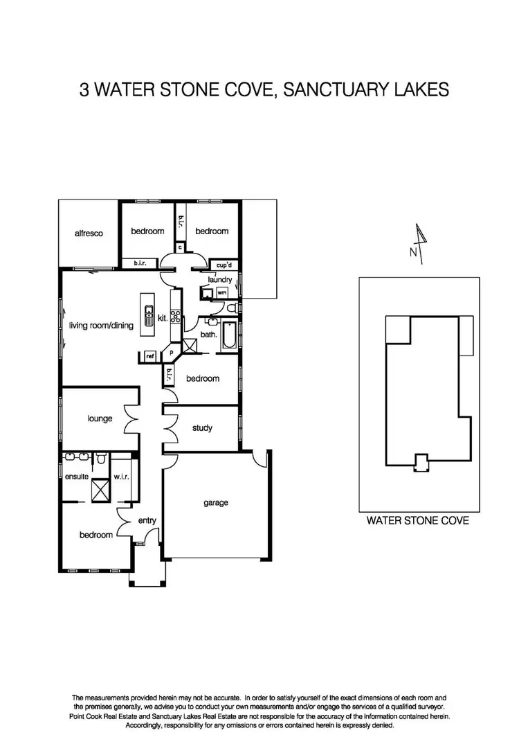Floorplan of Homely house listing, 3 Water Stone Cove, Sanctuary Lakes VIC 3030