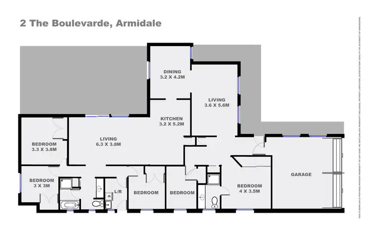 Floorplan of Homely house listing, 2 The Boulevarde, Armidale NSW 2350