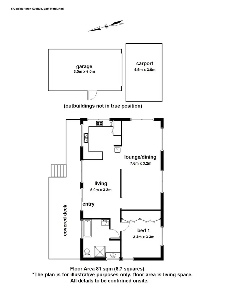 Floorplan of Homely house listing, 5 Golden Perch Avenue, East Warburton VIC 3799