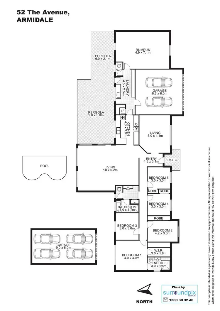 Floorplan of Homely house listing, 52 The Avenue, Armidale NSW 2350